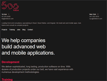 Tablet Screenshot of 500tech.com